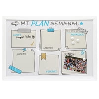 Vgo - Pizarra Plastica 40X60 Cm Teenager Blanc