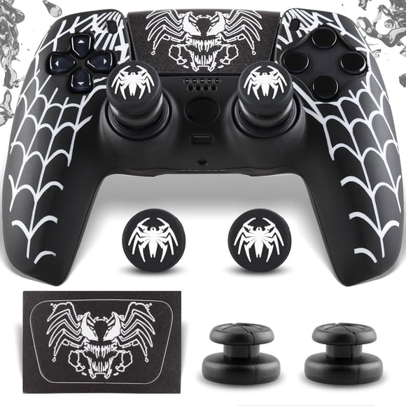 Kit de Cobertura de Silicona Blanco y Negro SoAegis para PS5