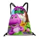 thumbnail image 1 of Barney y sus Amigos Mochila de Cuerdas para Deportes y Gimnasio, Bolsa de Cuerdas Resistente al Agua, Bolsa Cinch, 30×40cm, 1 of 6