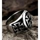 thumbnail image 3 of Anillo Sello Hombre Royal Madriz Cruz Medieval Acero, 3 of 3