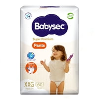 Pañales Pants Súper Premium Xxg, 60 Un 60 Un Babysec