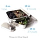 thumbnail image 2 of Caja Bento Ecolunchbox 1,4 L de 3 piezas, acero inoxidable, 2 of 9