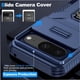 thumbnail image 2 of Funda Armada para Google Pixel 8 con Tapa Deslizante y Soporte Magnético Giratorio Azul, 2 of 5
