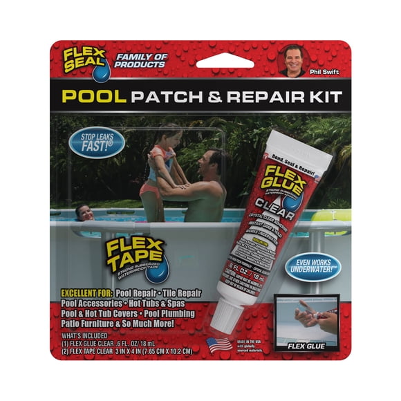 Kit Reparación Piscinas Flex Seal Pool Patch Transparente