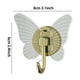 thumbnail image 3 of 1pc Creative Butterfly Shaped Towel Hook, Bathroom Punching Multi-functional Storage Robe Towel Rack, Door Back Purse Key Sundries Hanger, Bathroom Accessories, 3 of 4