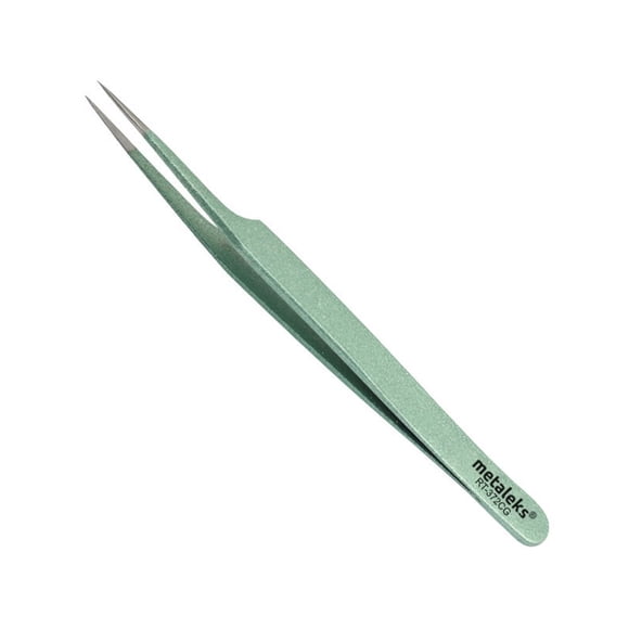 Pinza para Extensión de Pestañas Metaleks Punta Oblicua 12 cm