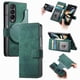 thumbnail image 1 of Funda Billetera Magnética para Samsung Galaxy Z Fold 3 Soporte Tarjetas Desmontable Verde, 1 of 6