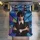 thumbnail image 3 of Wednesday Addams Duvet Cover Set 3 Piece Bedding Set Double Sided Printing Decorative Comforter Cover Set, 3 of 5