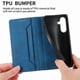thumbnail image 3 of Funda tipo cartera con bloqueo RFID para Samsung Galaxy A17 Con tapa abatible, portatarjetas, cierre magnético, TPU y soporte Azul, 3 of 6