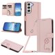 thumbnail image 1 of Funda Cartera Trébol para Samsung Galaxy S22 5G con Ranuras Tarjetas y Carga Inalámbrica Rosa, 1 of 6