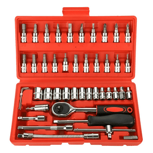 Genérico - Juego De Herramientas 46 Piezas Auto/Moto Naranja