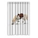 thumbnail image 1 of Cortina de ducha Maximus con diseño de caballo enredado y ganchos, tamaño 48 x 72 pulgadas, 1 of 3