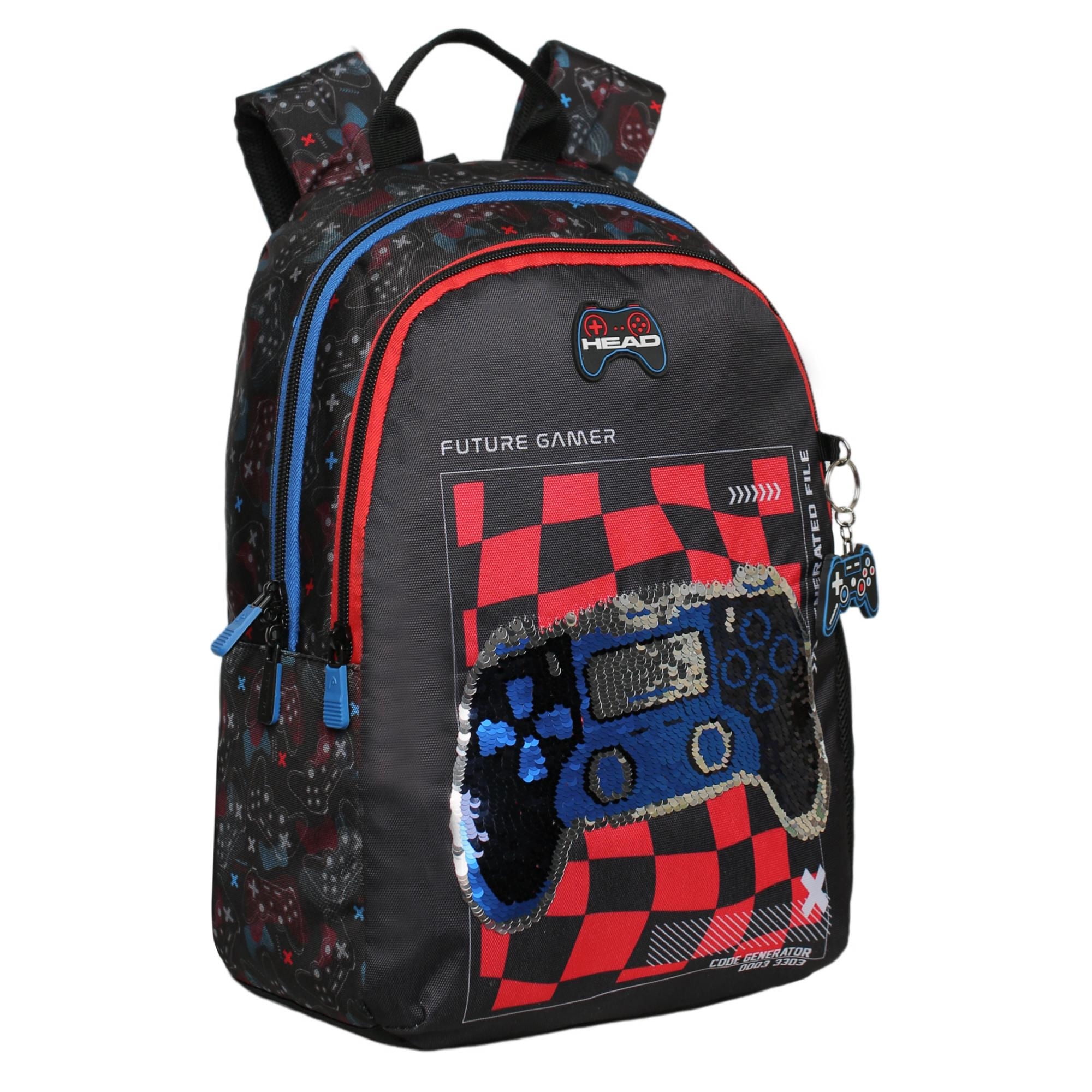 Mochila Infantil Niño Bionica Future Gamer Negro Head