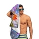 thumbnail image 5 of Elemental Toalla de playa de secado rápido con diseño temático, regalo para mujeres y niñas, ideal para cumpleaños, fans, amantes de la música, uso en la playa o al aire libre, 78 × 180 cm, 5 of 6