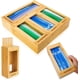 thumbnail image 1 of Bolsa organizadora de almacenamiento de bolsas de plástico para alimentos, de bambú, de HomeAid, 1 of 6