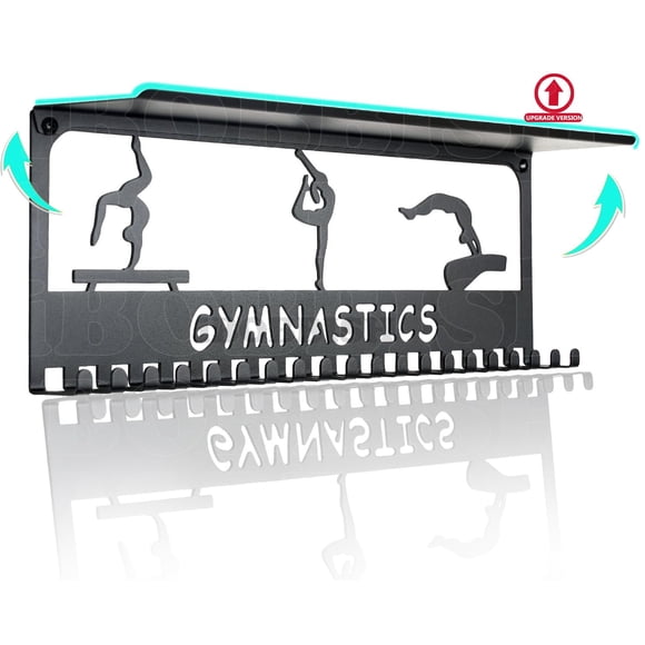 Colgador de medallas iBobbish 41 cm antideslizante con 20 ganchos