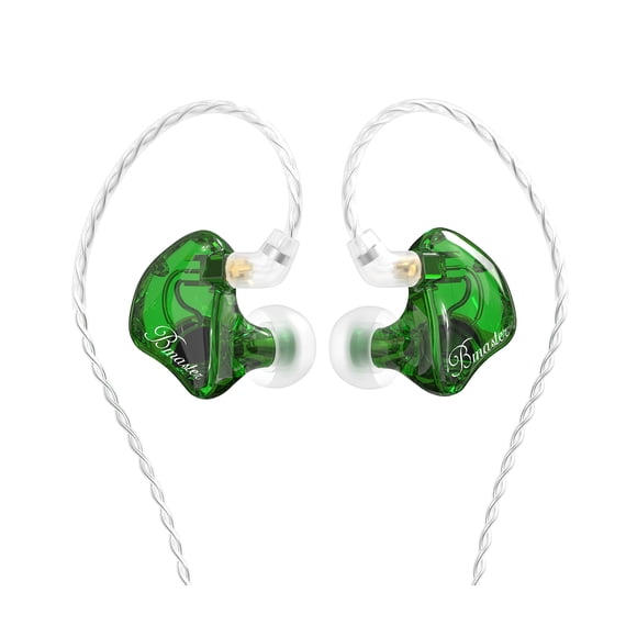 Monitores intraurales BASN Bmaster Triple Driver HiFi Stereo Green