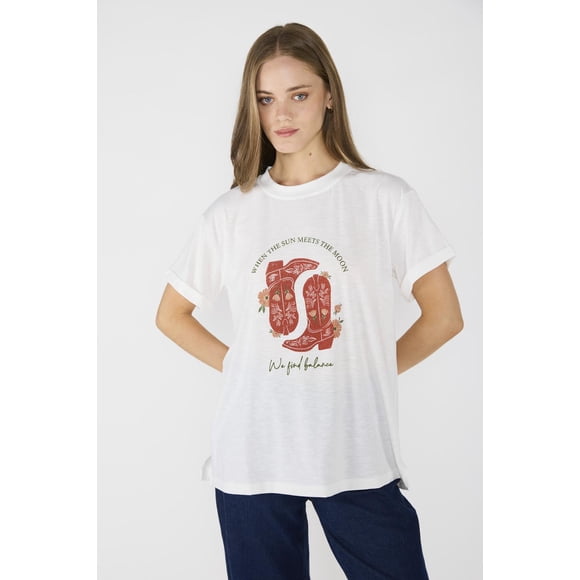 Polera Ambar Crudo crema S