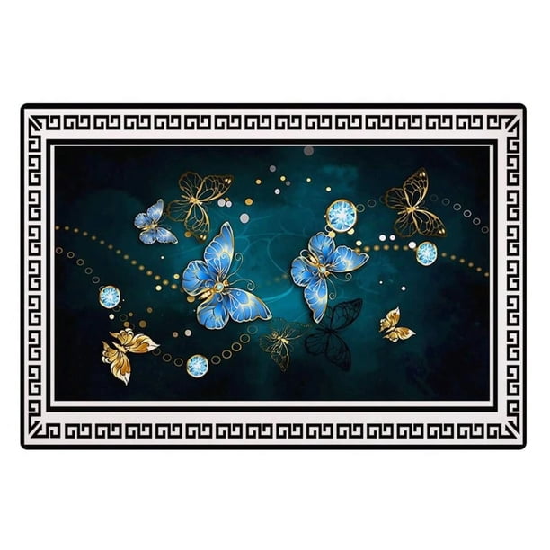 Alfombra Grande De Piso 180x200cm Antideslizante Hogar Estampada
