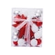 thumbnail image 2 of Adornos De Bolas De Navidad Estrella Decorativa En La Parte Superior Del árbol Para Vacaciones De Navidad Argenta Roja Blanca, 2 of 3