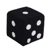 Bothyi - Cubo Otomano Reposapiés Taburete Decorativo Sofá Taburete Para Sala De Estar Apartamento Negro 20Cmx20Cm