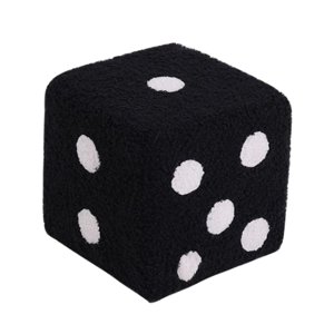 Bothyi - Cubo Otomano Reposapiés Taburete Decorativo Sofá Taburete Para Sala De Estar Apartamento Negro 20Cmx20Cm