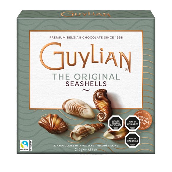 Estuche Bombón Chocolate Seashells, 250 g