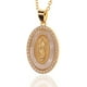 thumbnail image 1 of Gorgeous Women's Copper Virgin Mary Pendant Necklace - Perfect Holiday Gift for Believers!, 1 of 5
