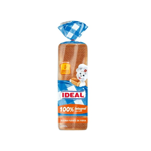 Pan De Molde Integral 1 Un, 600 g
