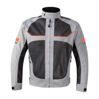 Magideal - Chaqueta De Motociclismo, Chaqueta De Motocross, Protección Contra Impactos, Malla Transpirable Reflectante, Abrigo De Equipo Protector Para Montar En Gris 4Xl