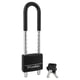 thumbnail image 1 of Grillete ajustable Padlock Master Lock 527D con llave, negro, 1 of 5