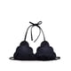 thumbnail image 3 of Bikini estilo triangulo con bordes ovalados color negro Talla M, 3 of 4