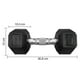 thumbnail image 3 of Mancuerna Hexagonal 7,5 Kg Negro, 3 of 6
