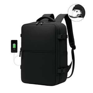 Bebraver - Mochila De Viaje Equipaje De Cabina Avión Viral Negra