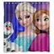 thumbnail image 1 of Cortina de ducha de dibujos animados de Frozen, juego de cortina de baño con ganchos, tamaño 66 x 72 pulgadas, 1 of 3