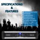 thumbnail image 5 of Amplificador de potencia MUSYSIC SYS-4500 4500W, 2 canales, 2U, rack, 5 of 6