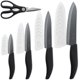 thumbnail image 1 of Juego de cuchillos Vos de 5 piezas, cerámicos, mango negro, aptos para lavavajillas, 1 of 8