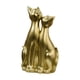 thumbnail image 2 of Pareja Gato Estatuas Animales Escultura Escritorio Kitty Figuras Resina Figuras Aureate, 2 of 5