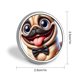 thumbnail image 2 of Pug-Theme Round Button Badge: Premium Metal Construction, Ideal for High-End Events 2.8 cm, 2 of 6