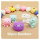 thumbnail image 3 of 50pcs Mini Mochi Squishy Belug Squeeze Toy Fidget Toy, 3 of 5