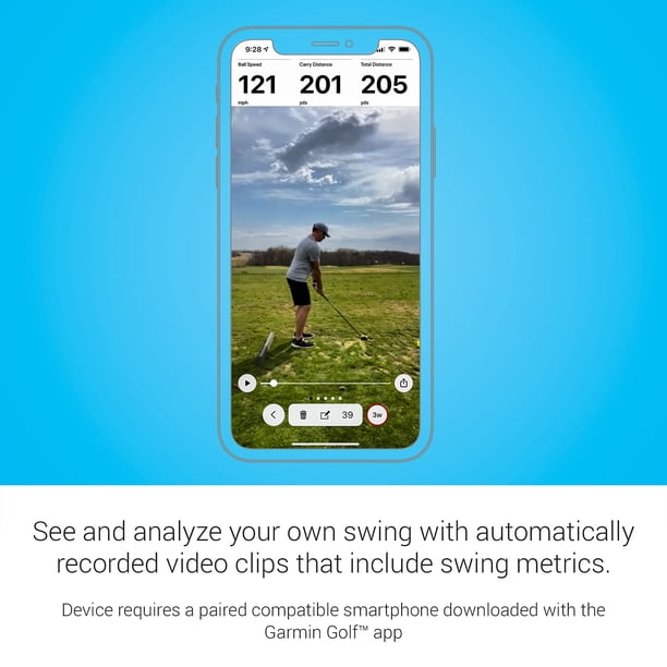Monitor portátil de lanzamiento de golf Garmin Approach R10 | Lider