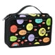 thumbnail image 1 of Bolsa de lápices de 2 capas con 72 ranuras, bolsa de papelería, bolsa de maquillaje, funciones, 7,87x4,92x3,15 pulgadas, doble cremallera, bolsa , negro Negro-1, 1 of 5
