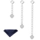 thumbnail image 1 of Cadena extensora de collar ALEXCRAFT de plata de ley (2,5, 5, 7,5 cm), 1 of 7
