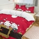 thumbnail image 2 of Merry Christmas Hello Kitty 3 Pieces Duvet Cover Set Full Size Super Soft Fade Resistant Microfiber, 2 of 4