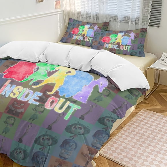 Color Inside Out Comforter Set Soft 3 Pcs Twin Bedding Sets Thicken for All Season