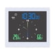 thumbnail image 2 of Reloj de pared para ducha, con termómetro higrómetro, reloj de digital para baño para interiores , Blanco, 2 of 5