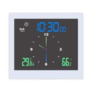 Bothyi - Reloj De Ducha Baño Reloj De Cuenta Regresiva Digital Para Encimera Baño Ducha Blanco