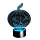 thumbnail image 3 of Lampara Ilusion 3D Calabaza de 7 colores, Base touch, 3 of 7