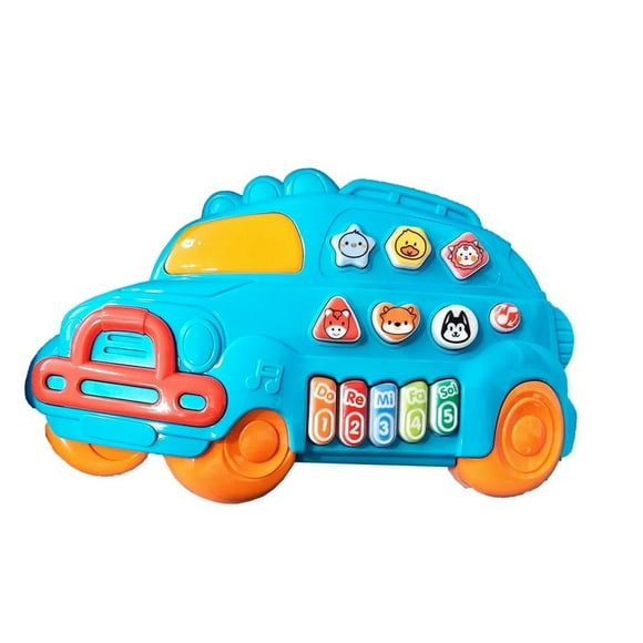 Pack X 3 Juguete Piano Musical Vehiculo De Cross country Azul