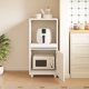 thumbnail image 2 of Mueble de Cocina Porta Microondas 40x35x88 cm Blanco con Puerta y Bandeja Extraíble, 2 of 4
